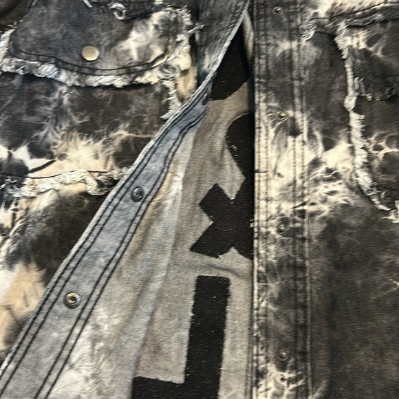 Elan Women’s Distressed Frayed Rock and Roll Jacket - Picture 5 of 7